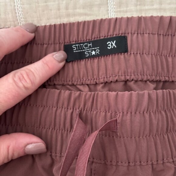 Stitch Star coral drawstring joggers 3X - Picture 4 of 4